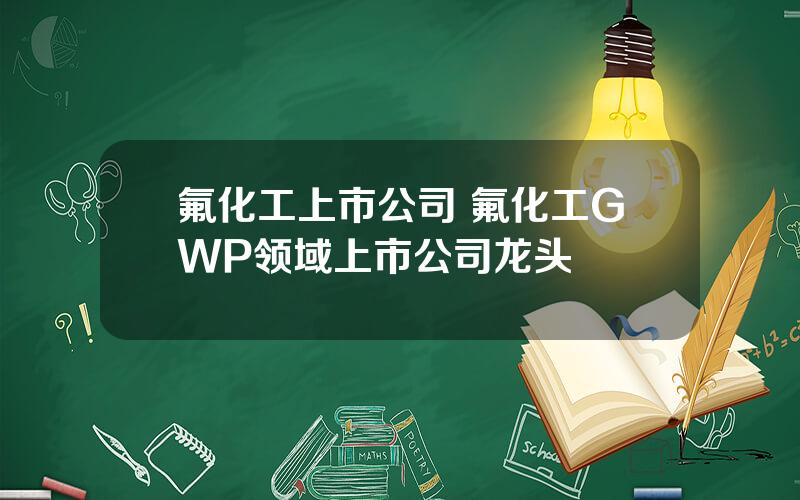 氟化工上市公司 氟化工GWP领域上市公司龙头